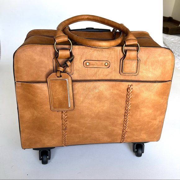 Simply Noelle Bags Brown Simply Noelle Carry On Luggage W Laptop
